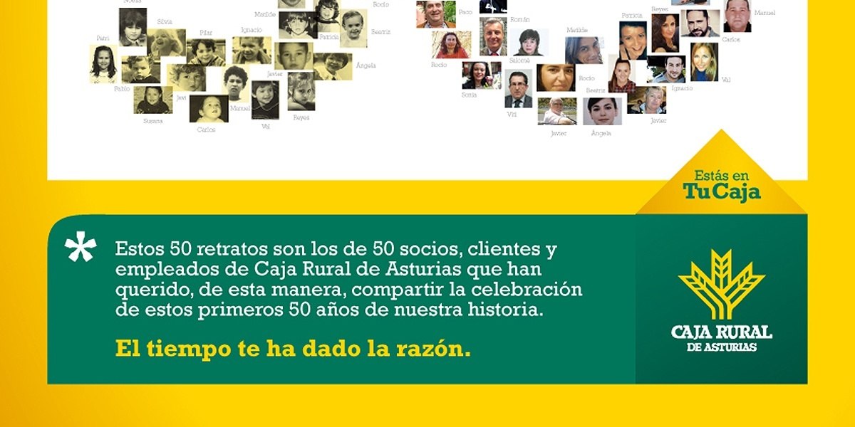 Caja Rural de Asturias: Las caras de la historia